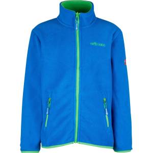 TROLLKIDS Детско поларено яке Trollkids Kids Oppdal Jacket XT Fleece jacket - Medium Blue / Bright Green - размер 122 (EU) (703-2397-0421)