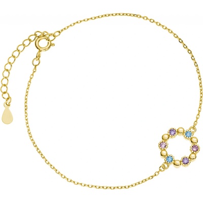Olivie stříbrný KRUH GOLD 5206