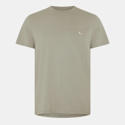 Jack Wills Мъжка тениска Jack Wills JW Sandleford T-Shirt Mens - Silver Sage