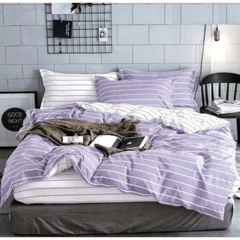 Image 1 of EmonaMall Двулицево спално бельо с ластик EmonaMall, 4 части - Модел S15170 (S15170-66666c)