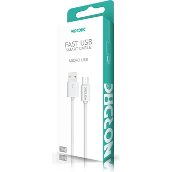 Image 1 of Кабел USB - Micro USB, NORDIC, 2.1A, 1м (TM163)