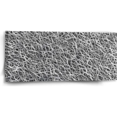 Sablio Obraz Bílá vlákna - 110x50 cm