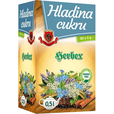 HERBEX HLADINA CUKRU bylinná zmes čaj 20 x 3 g