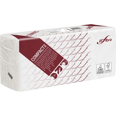 Infibra papírové ubrousky 1V 500ks bílá 30x30cm