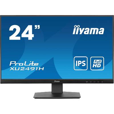 Монитор IIYAMA XU2491H-B1, 23.8" (60.45 cm) IPS панел, 100Hz, Full HD, 0.5ms, 80 000 000: 1, 300 cd/m2, DisplayPort, HDMI (XU2491H-B1)