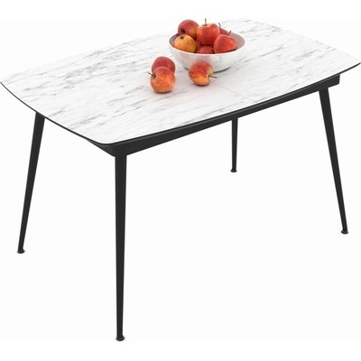 Bogdan Furniture Europe Трапезна маса yense, Разтегателна, Бял мрамор