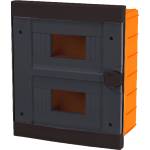 ELMARK АПАРТАМЕНТНА КУТИЯ СКРИТ МОНТАЖ, 16 МОДУЛА (2X8), ЧЕРНА (60176BL)