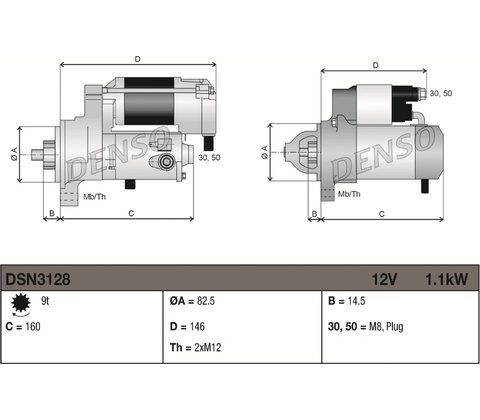 Startér DENSO DSN3128