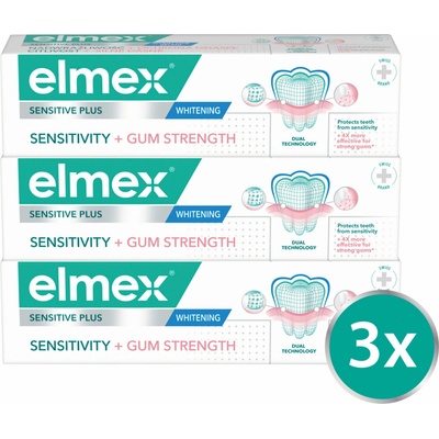 ELMEX Sensitivity + Gum Strength 3× 75 ml