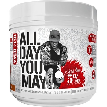 Rich Piana 5% Nutrition All Day You May | BCAA Recovery Drink [450 грама] Сладък чай