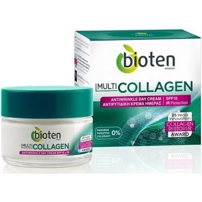 BIOTEN Дневен крем срещу бръчки SPF 10, Bioten Multi-Collagen Anti wrinkle Day cream SPF10, IR & VL protection 50ml