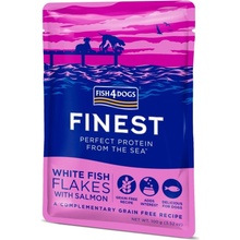 Fish4Dogs Finest kousky bílé ryby s lososem 100 g