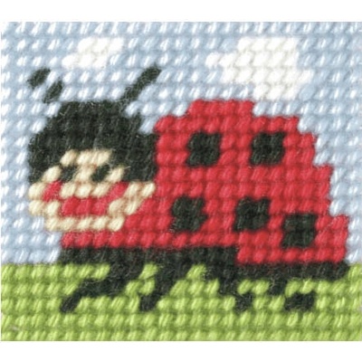 Kreativní sada na vyšívání Beruška 11x13cm