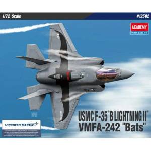 Academy Комплект модел самолет 12592 - usmc f-35b lightning ii vmfa-242 "b (1: 72) (36-12592)