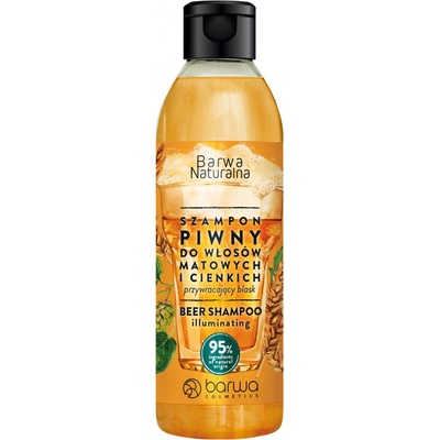Barwa Natural Beer šampón s vitamínmi na lesk a hebkosť vlasov 300 ml