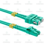 Conneu LC-SC дуплексна пач корда, мултимод OM3, 3 мм. , аква, Conneu (30 м) (CNFJ-LCSCOM3DAQ3mm-30)