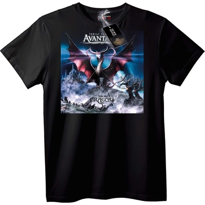 NOONEBRAND Тениска Avantasia Дракон Фентъзи - L, Black