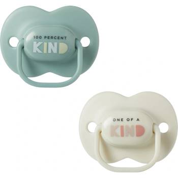 Tommee Tippee Ортодонтични залъгалки Tommee Tippee - AnyTime, Kind Бежова и Зелена с кутия за стерилизиране, 6-18 m, 2 броя (TT.0275)