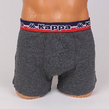 Image 1 of Мъжки боксер в тъмносиво с външен ластик и надпис