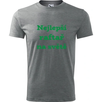 Tričko nejlepší raftař na světě dárek pro raftaře šedé
