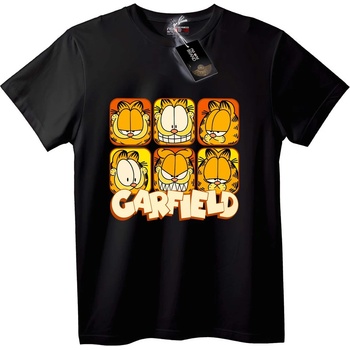 NOONEBRAND Тениска Garfield лица - S, White