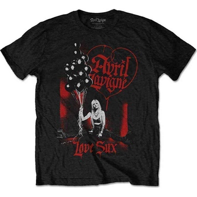 Avril Lavigne Love Sux Balloons Black S Риза (AVLAVTS01MB01)