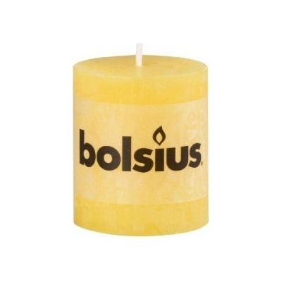 Bolsius Rustic žlutá 68x80