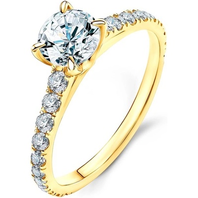 Savicki Zásnubný prsteň Share Your Love žlté zlato diamant SYL P3 D Z