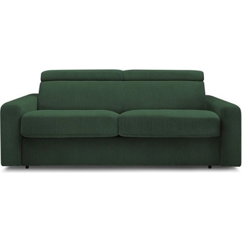 Bobochic Тъмнозелен разтегателен диван от рипсено кадифе 195 cm Monaco - Bobochic Paris (WT-LUZZ-3R---W_2 P1075 N.CZ)