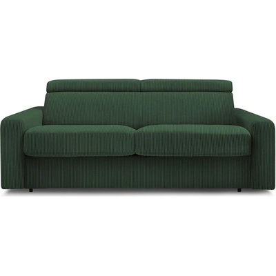 Bobochic Тъмнозелен разтегателен диван от рипсено кадифе 195 cm Monaco - Bobochic Paris (WT-LUZZ-3R---W_2 P1075 N.CZ)