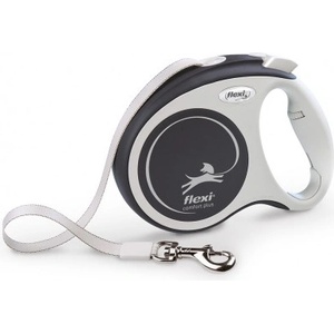 flexi Автоматичен повод Flexi COMFORT PLUS M ЛЕНТА - Антрацит, 5 м за кучета до 25 кг NOBBY Germany 04593