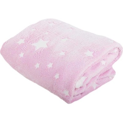 Verk Svíticí deka Soft Dreams Stars růžová – Hledejceny.cz