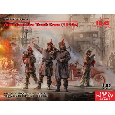 ICM American Fire Truck Crew 1910s 1:35