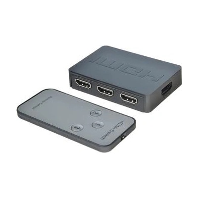 PremiumCord HDMI switch 3:1 plastový,dálkové ovl. khswit31c