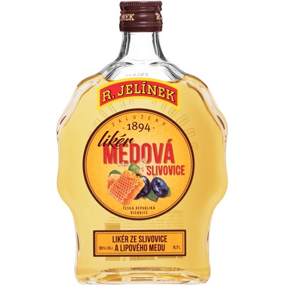 Rudolf Jelínek Medová Slivovica 35% 0,7 l (čistá fľaša)
