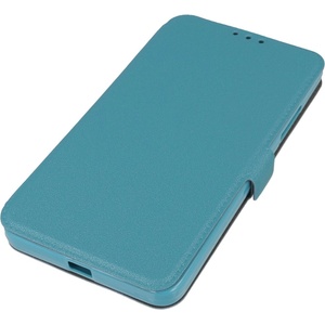  Кожен калъф, тип портфейл и поставка за LG K8 - Wallet Flip Case (син)