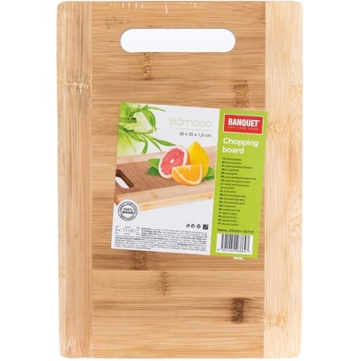 BANQUET Prkénko krájecí dřevěné BRILLANTE Bamboo 30 x 20 x 1,5 cm