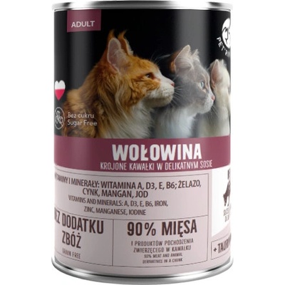PetRepublic kúsky v omáčke s hovädzím mäsom 400 g
