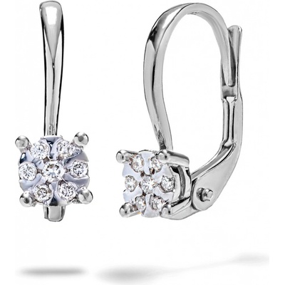 Blink-Blink diamantové náušnice z bieleho zlata 3240BDG