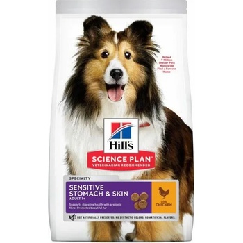 Image 1 of Hill's Science Plan Adult Sensitive Stomach & Skin Medium Chicken 14 kg