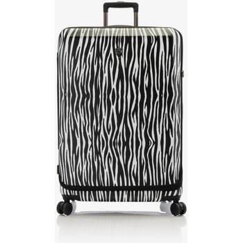 HEYS Бяло-черен пътнически куфар с животински принт Heys EZ Fashion L Zebra Heys | Cheren | МЪЖЕ | ЕДИН РАЗМЕР