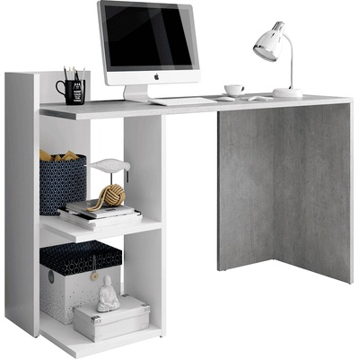 Бюро Andreo бетон и бяло мат