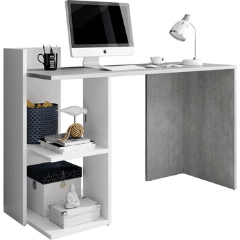 Бюро Andreo бетон и бяло мат