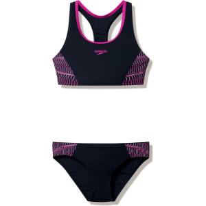 Speedo Дамски комплект бикини Speedo Women's Placement 2 Piece Bikini - Anthracite / Wineberry - размер 44 (EU) (150-5719-0417)