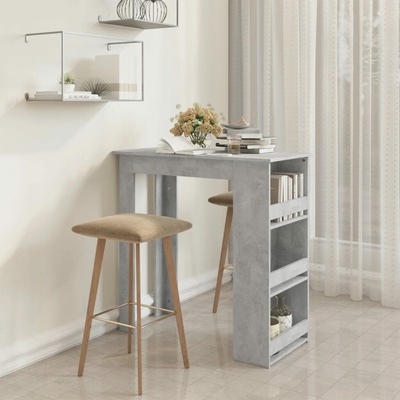 vidaXL 812968 s úložným regálem 102 x 50 x 103,5 cm Betonová šedá – Sleviste.cz