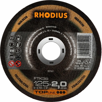 Rhodius Rezný kotúč 125 x 2,0 x 22,23 mm 207441