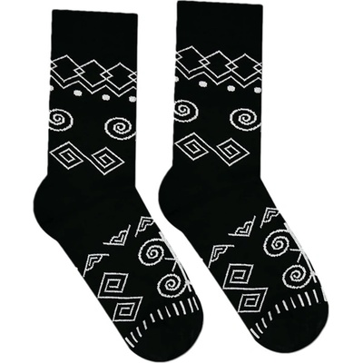 Hesty Socks ponožky Čičmany čierne