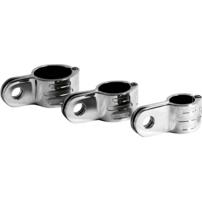 Objímka 38mm Highway Hawk pro stupačky a světla, chrom (1ks)