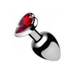 XR Brands Red Heart Gem - Butt Plug - Medium