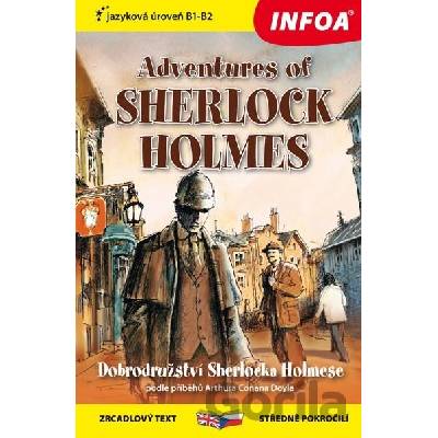 Zrcadlová četba - Adventures of Sherlock Holmes Dobrodružství Sherlocka Holmese - Arthur Conan Doyle
